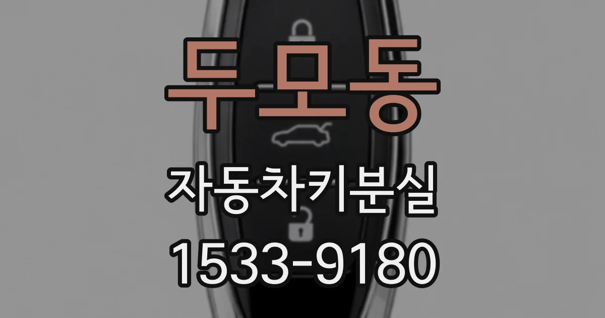 두모동 자동차키분실