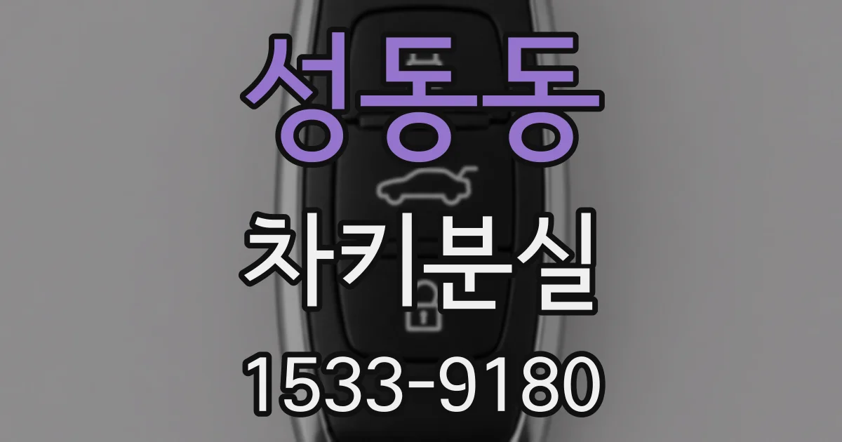 성동동 차키분실