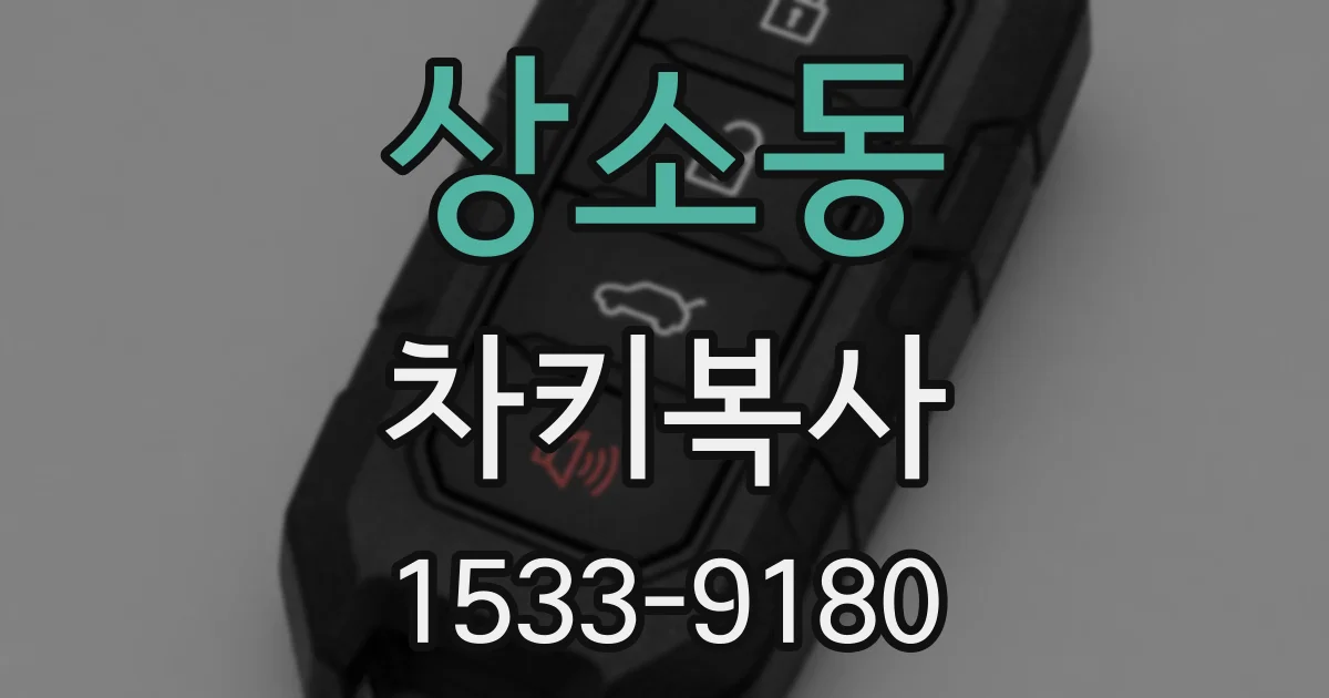 상소동 차키복사