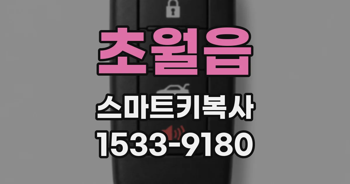 초월읍 스마트키복사