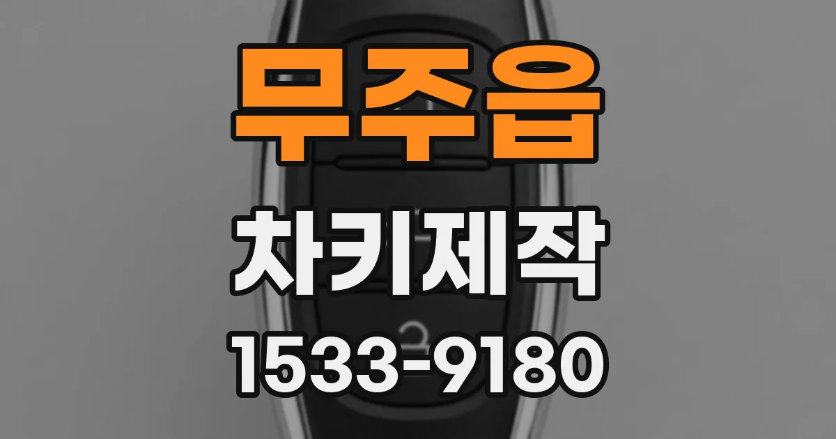 무주읍 차키제작