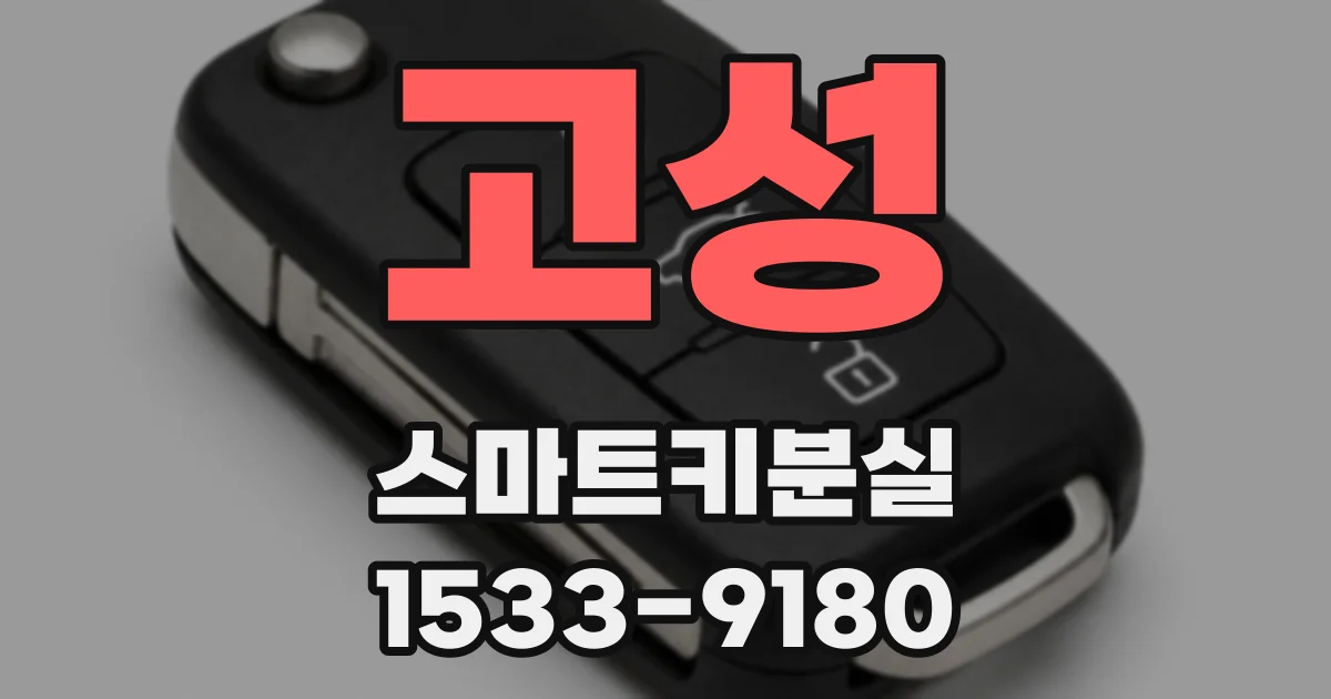 고성 스마트키분실