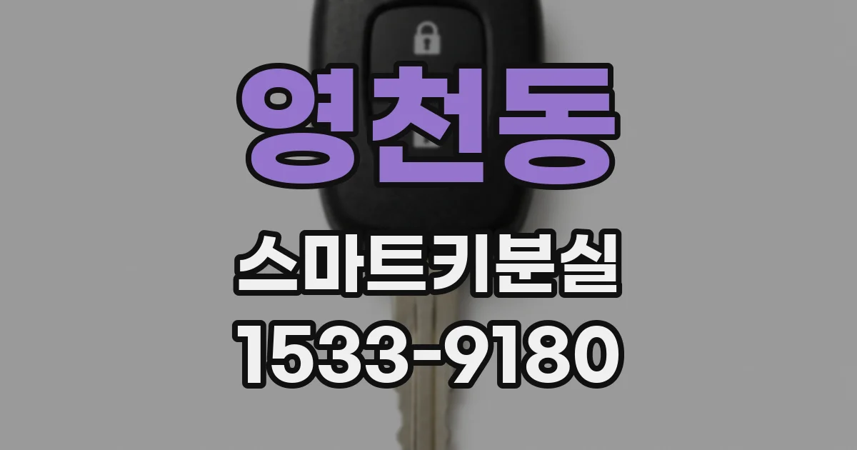 영천동 스마트키분실