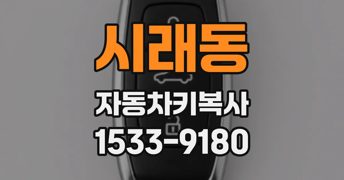 시래동 자동차키복사