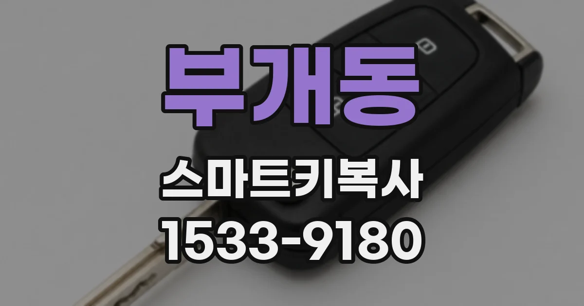 부개동 스마트키복사