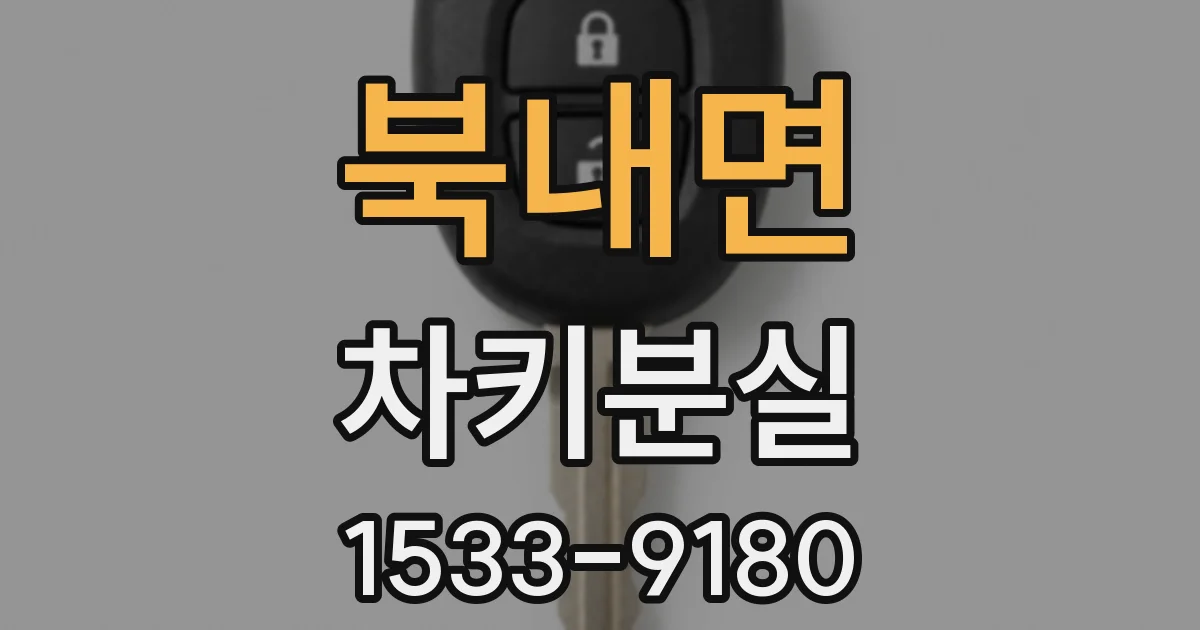 북내면 차키분실