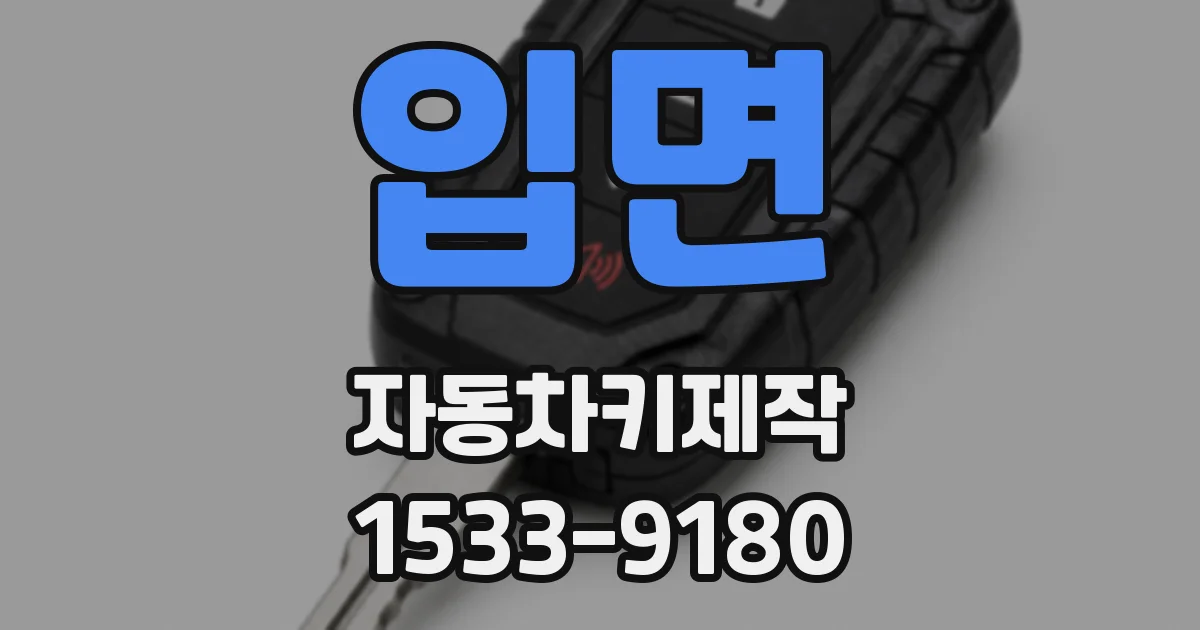 입면 자동차키제작