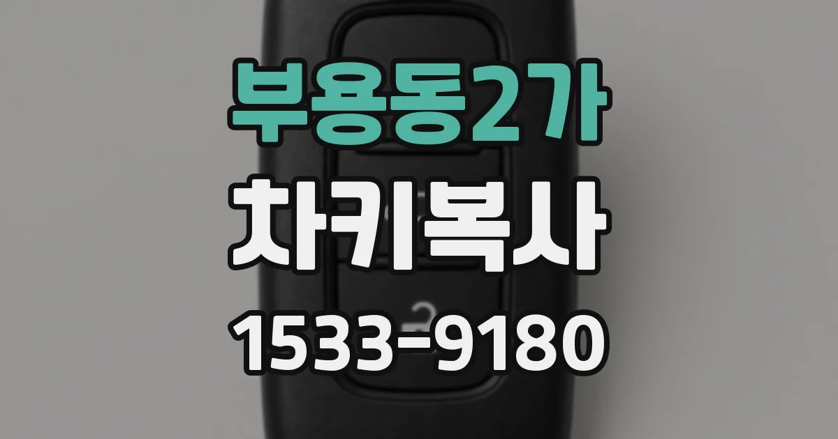 부용동2가 차키복사