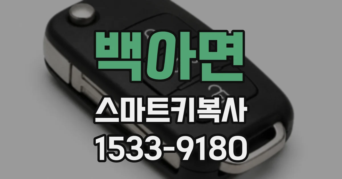 백아면 스마트키복사
