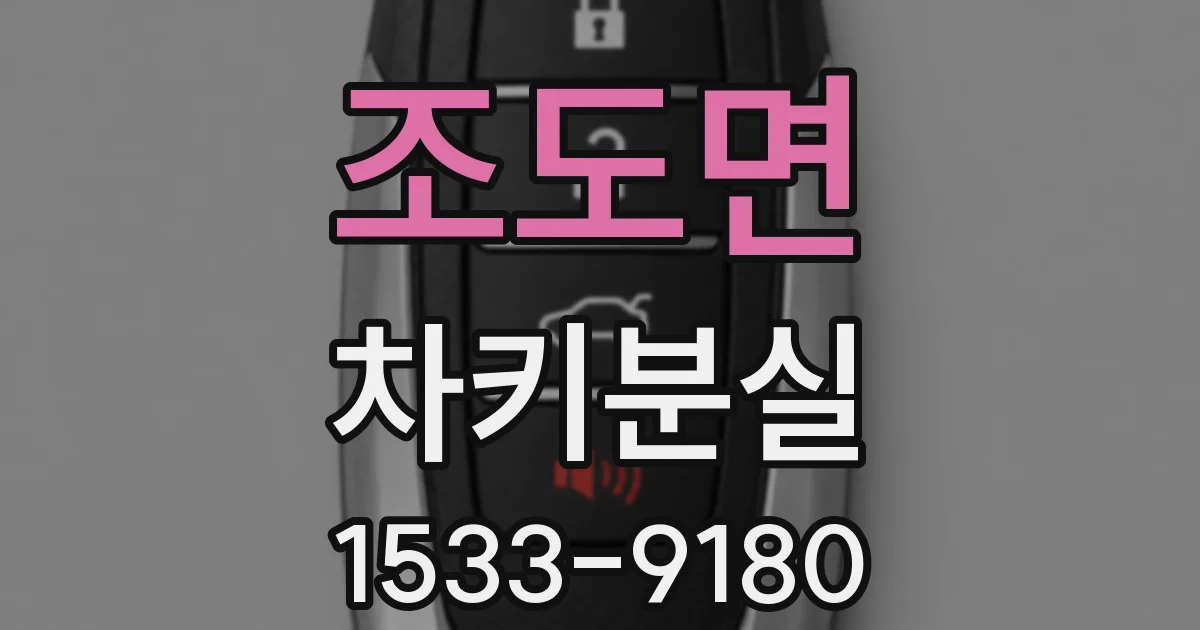 조도면 차키분실