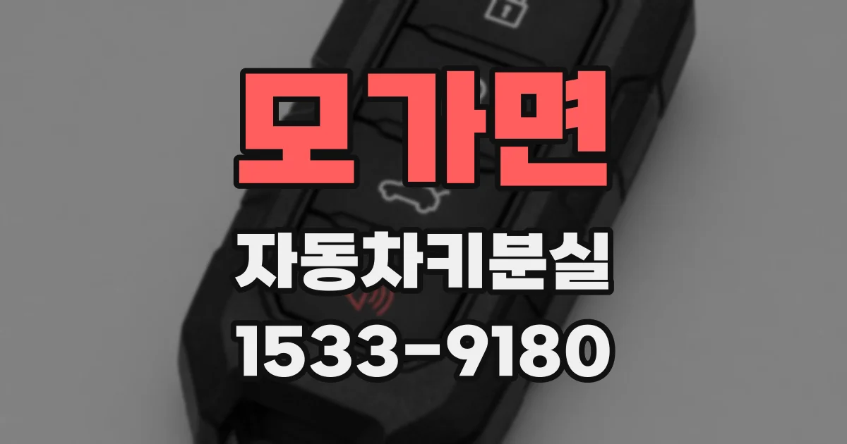 모가면 자동차키분실