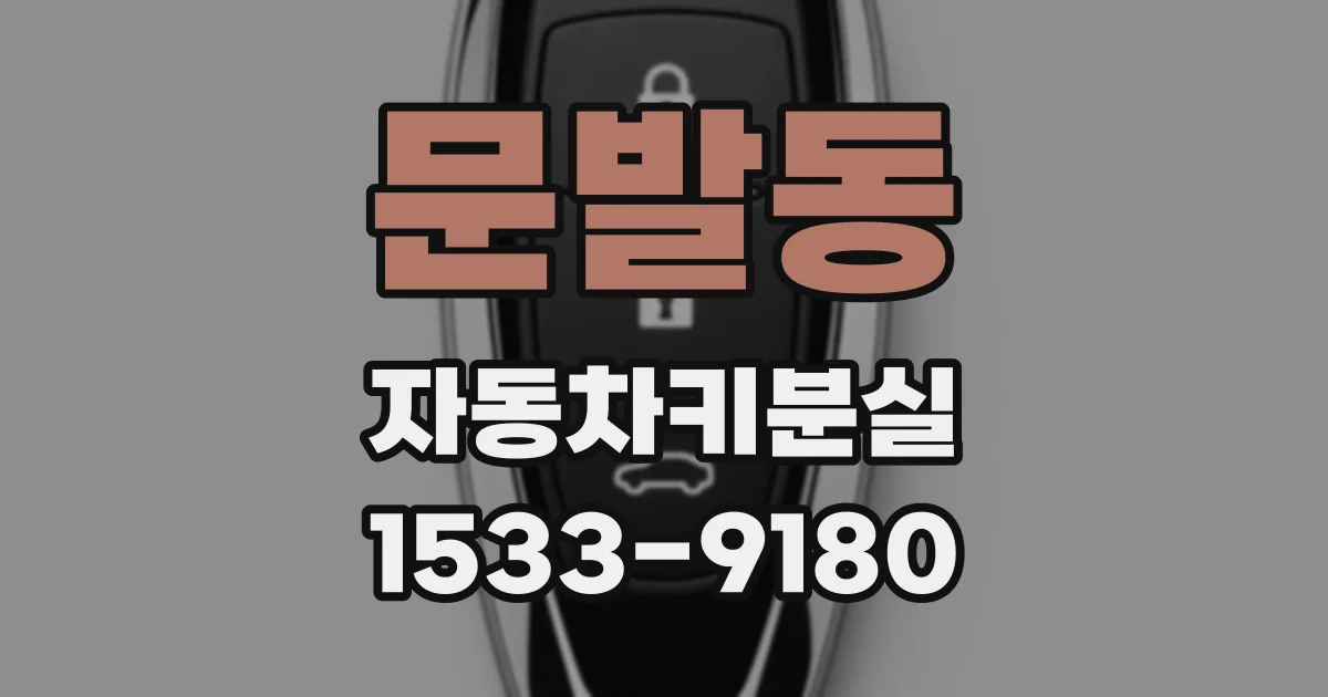 문발동 자동차키분실