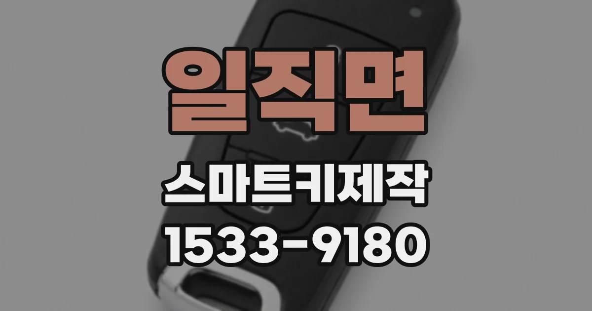 일직면 스마트키제작