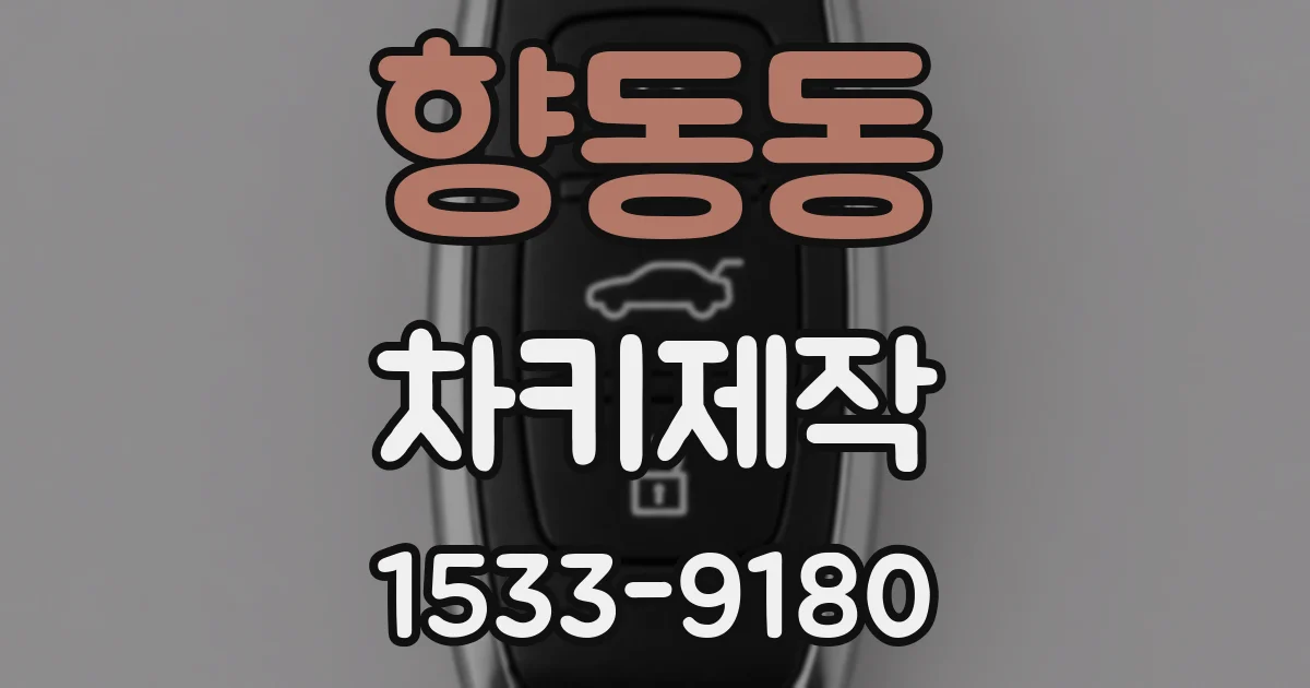 향동동 차키제작