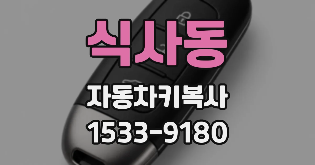 식사동 자동차키복사
