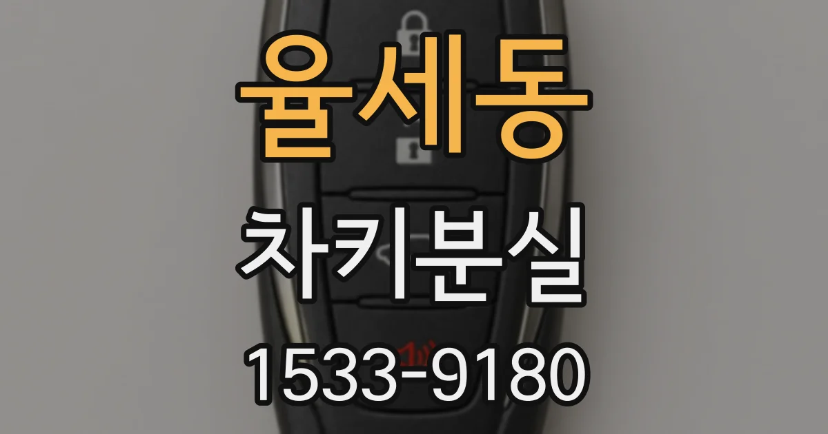 율세동 차키분실