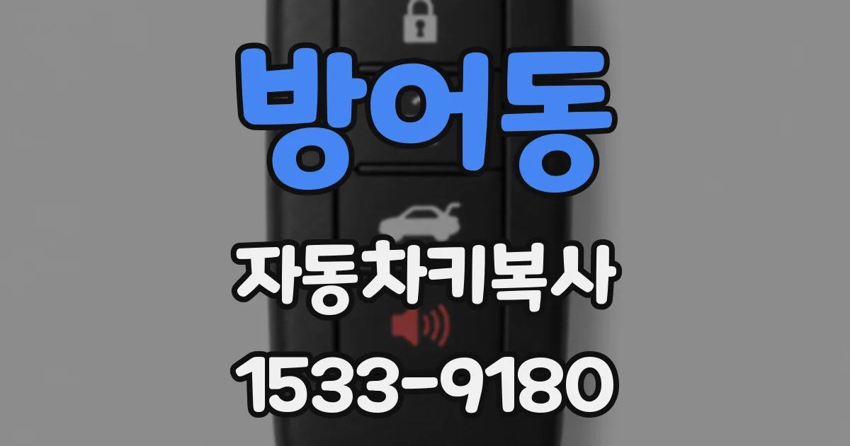 방어동 자동차키복사