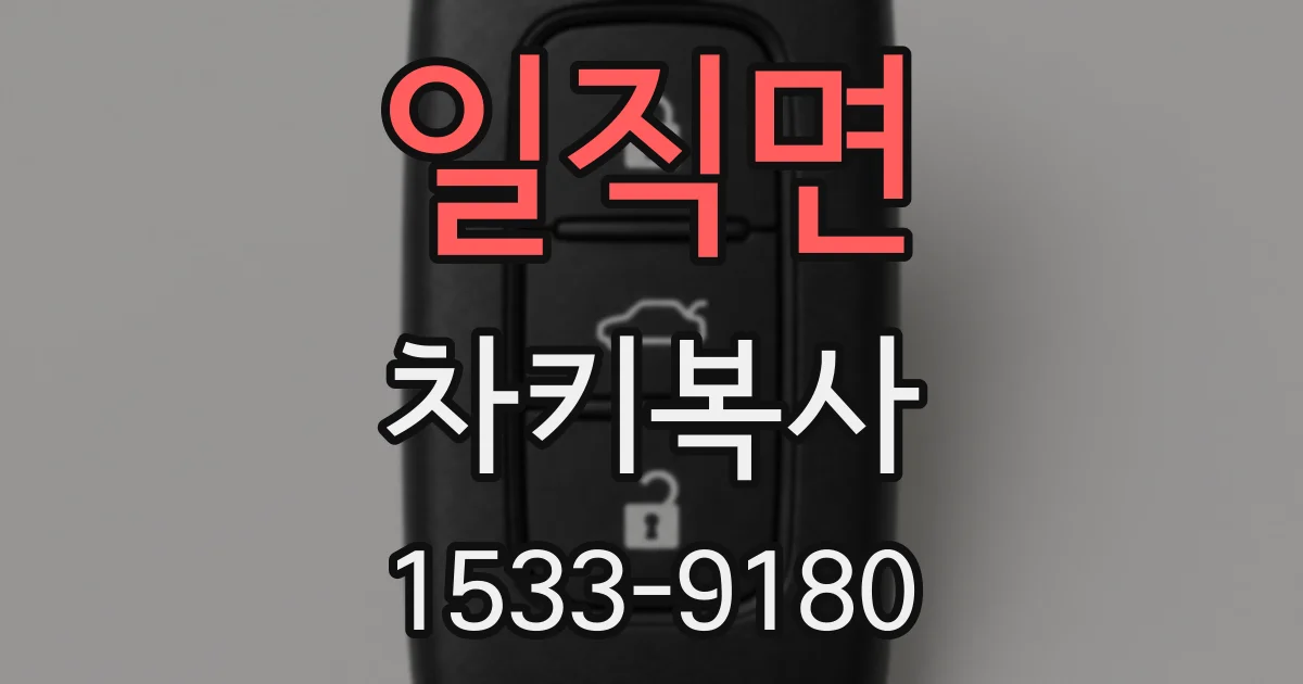 일직면 차키복사