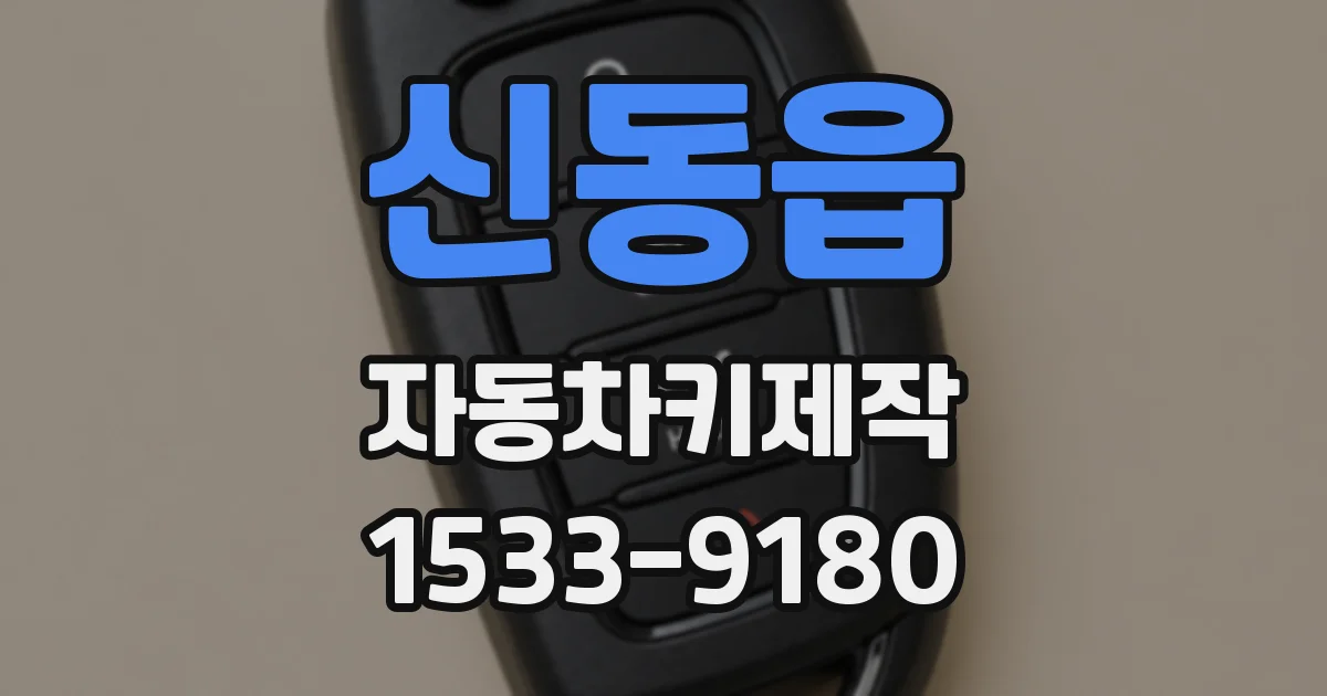 신동읍 자동차키제작