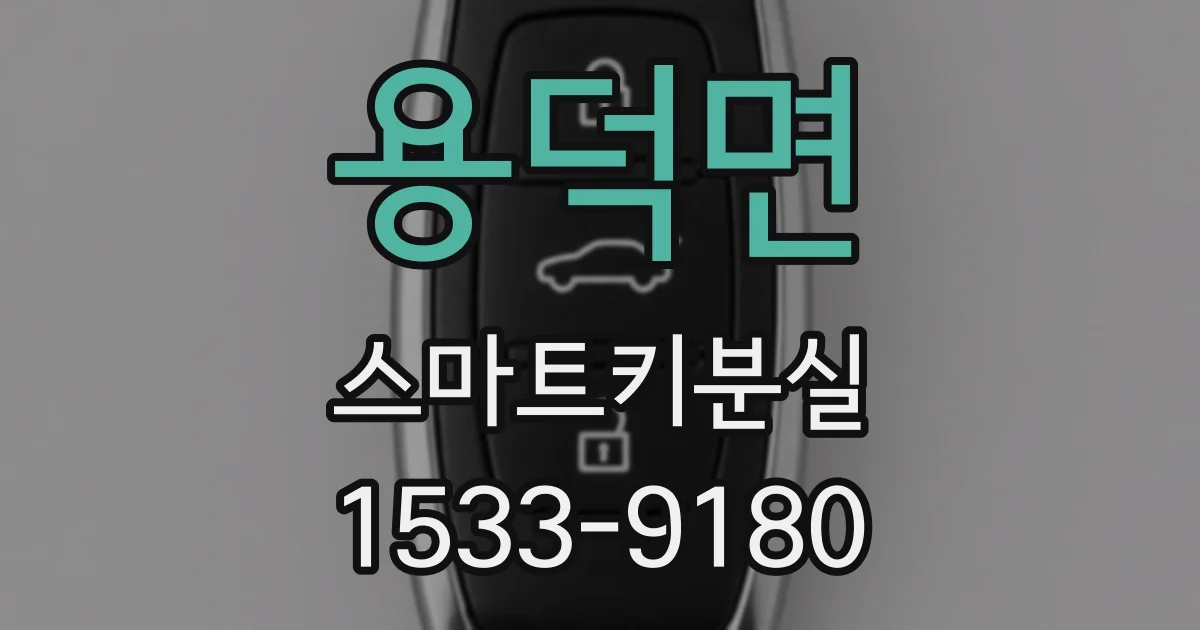 용덕면 스마트키분실