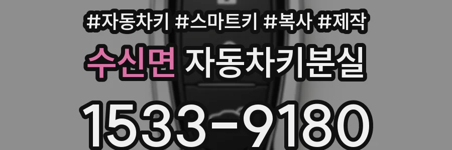 수신면 자동차키분실