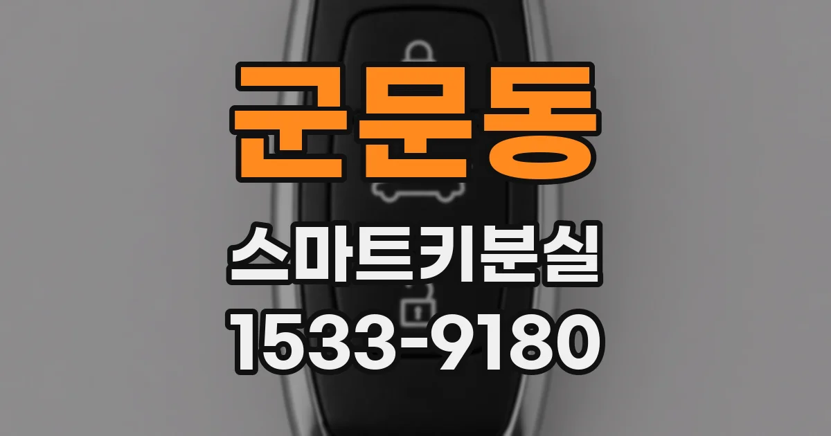 군문동 스마트키분실