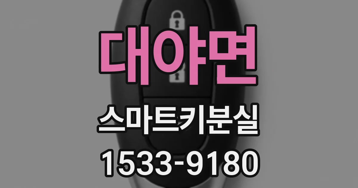 대야면 스마트키분실