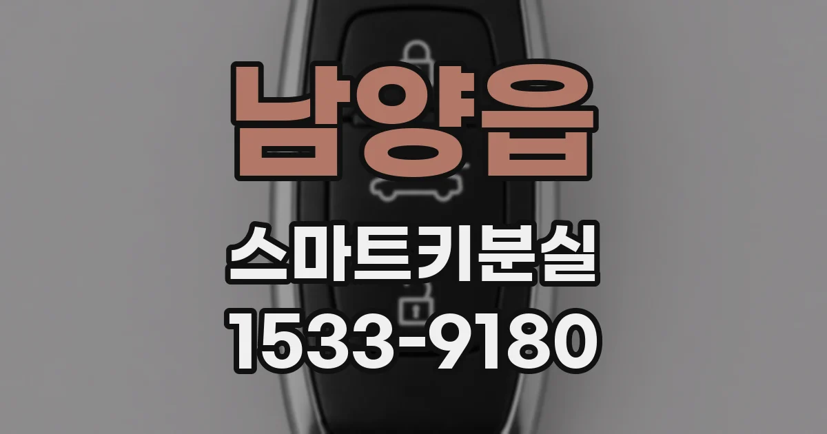 남양읍 스마트키분실