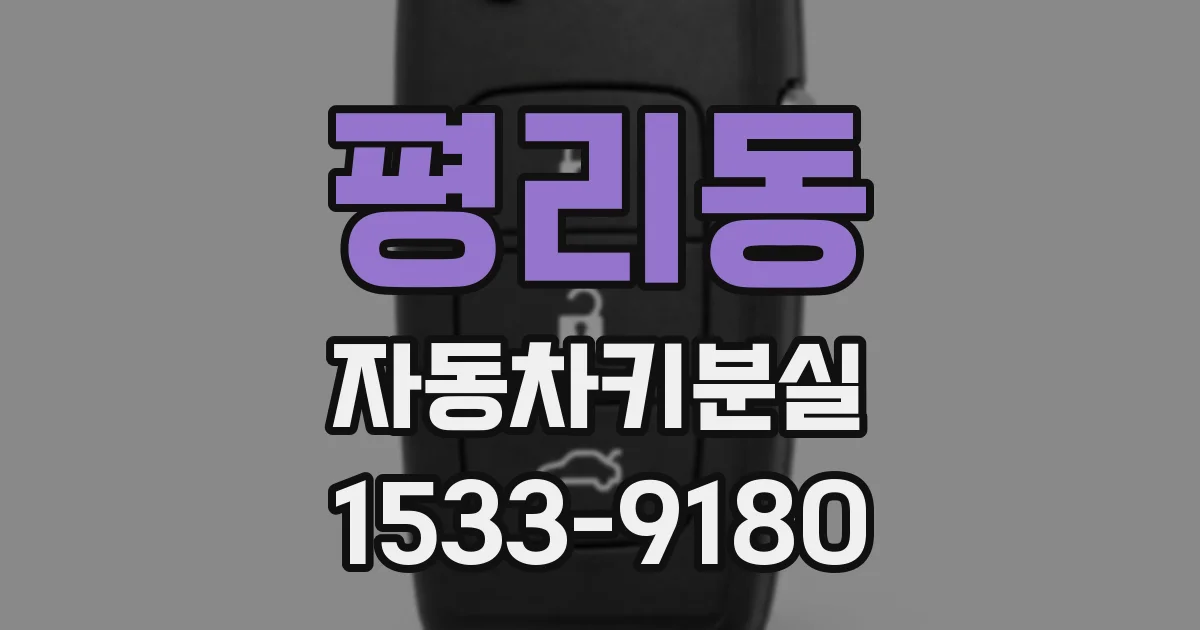평리동 자동차키분실