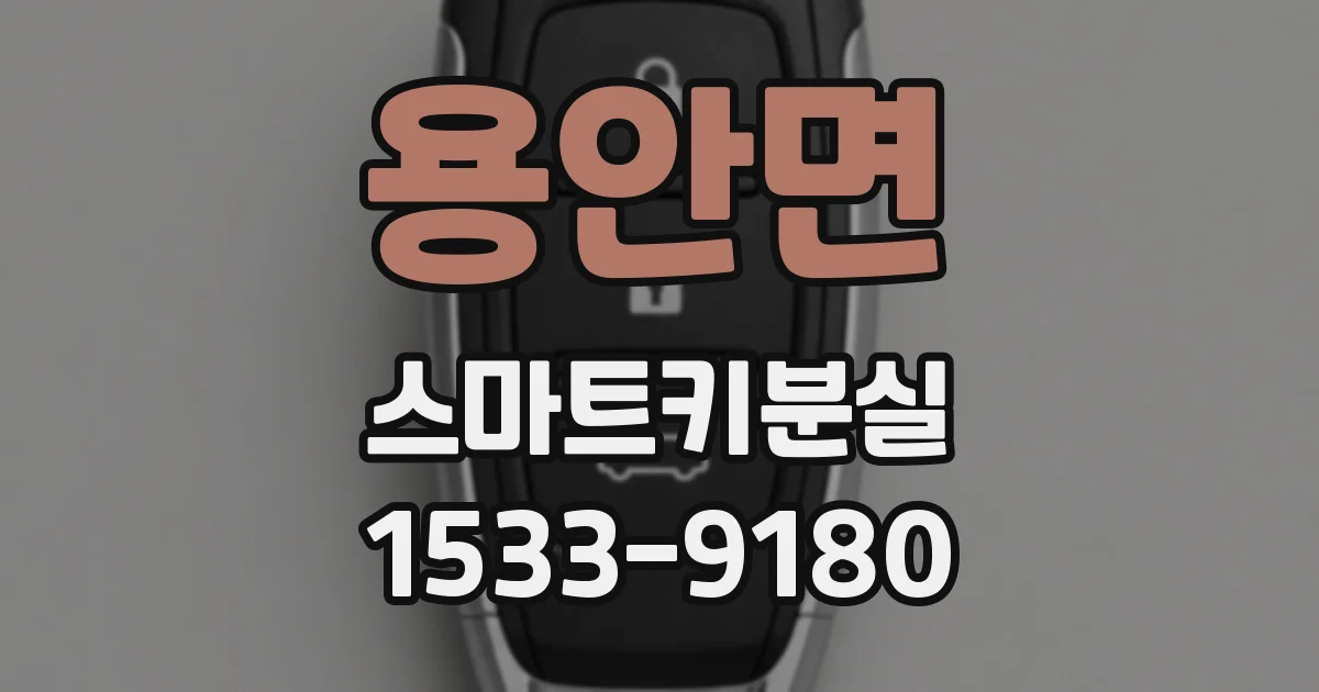 용안면 스마트키분실