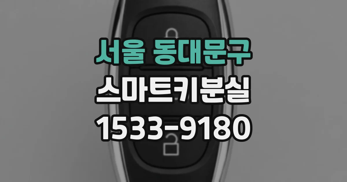 서울 동대문구 스마트키분실
