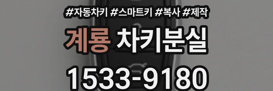 계룡 차키분실
