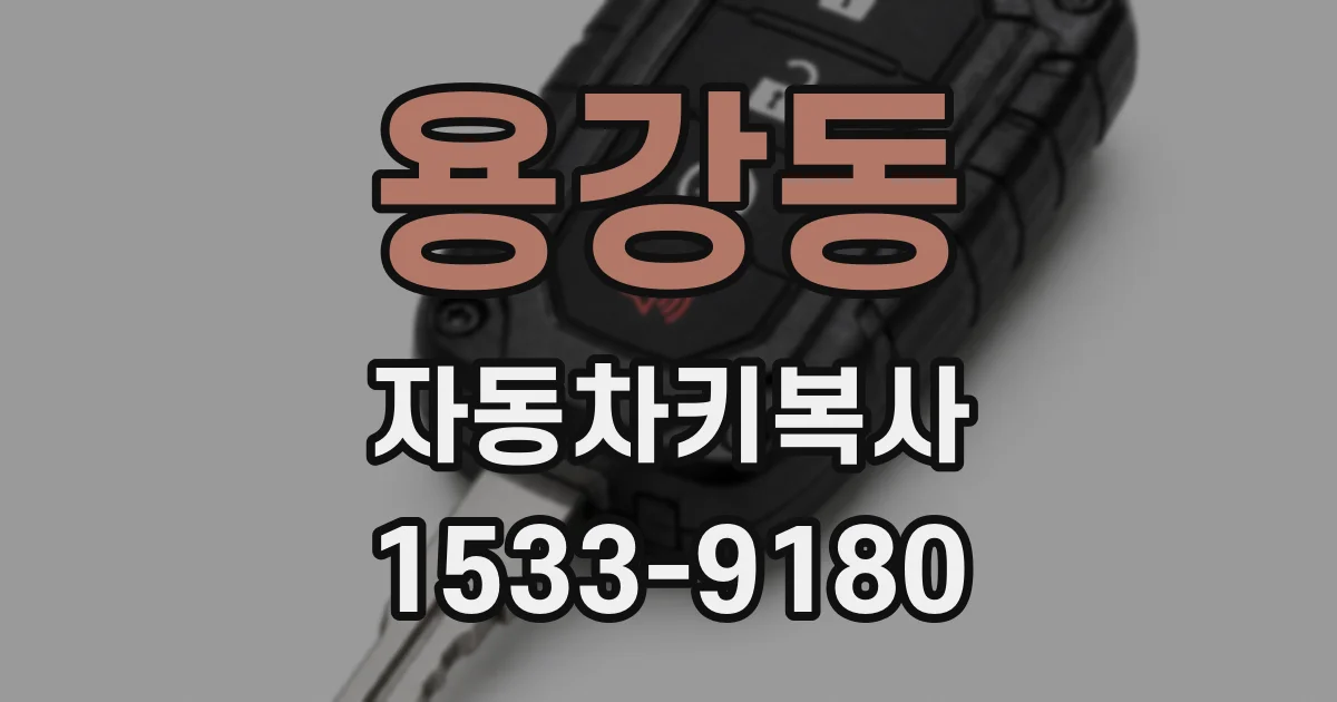용강동 자동차키복사