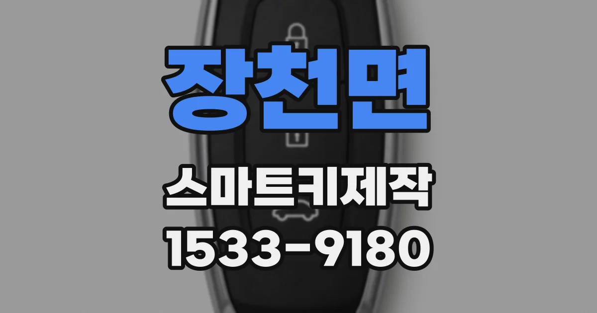 장천면 스마트키제작