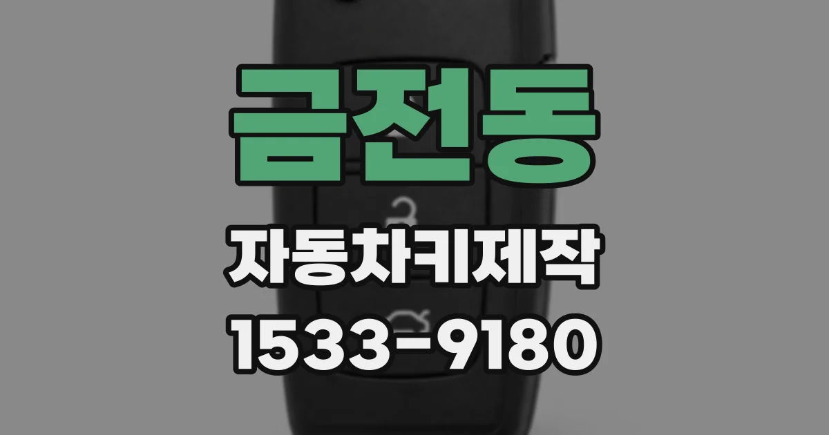 금전동 자동차키제작