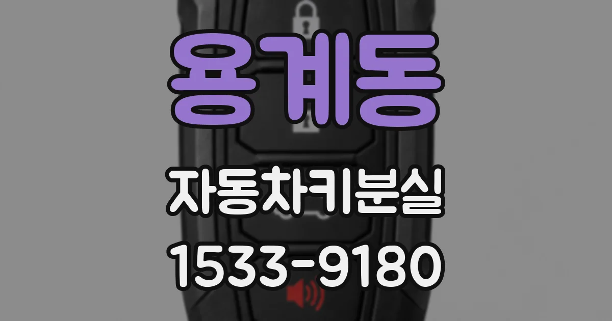 용계동 자동차키분실