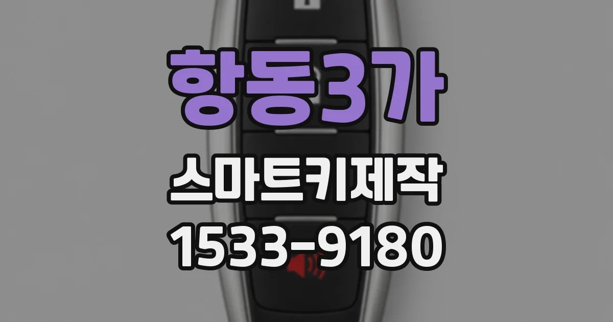 항동3가 스마트키제작