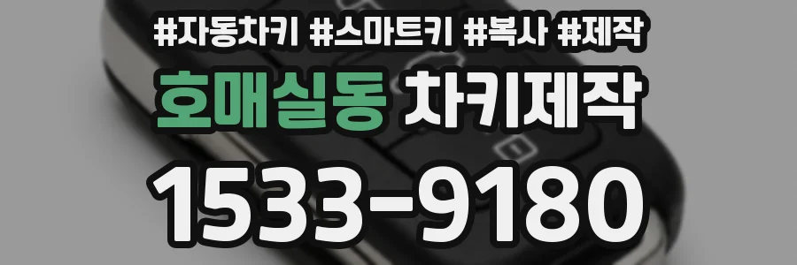 호매실동 차키제작