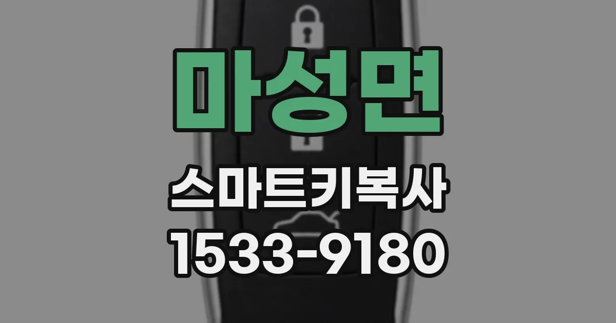 마성면 스마트키복사