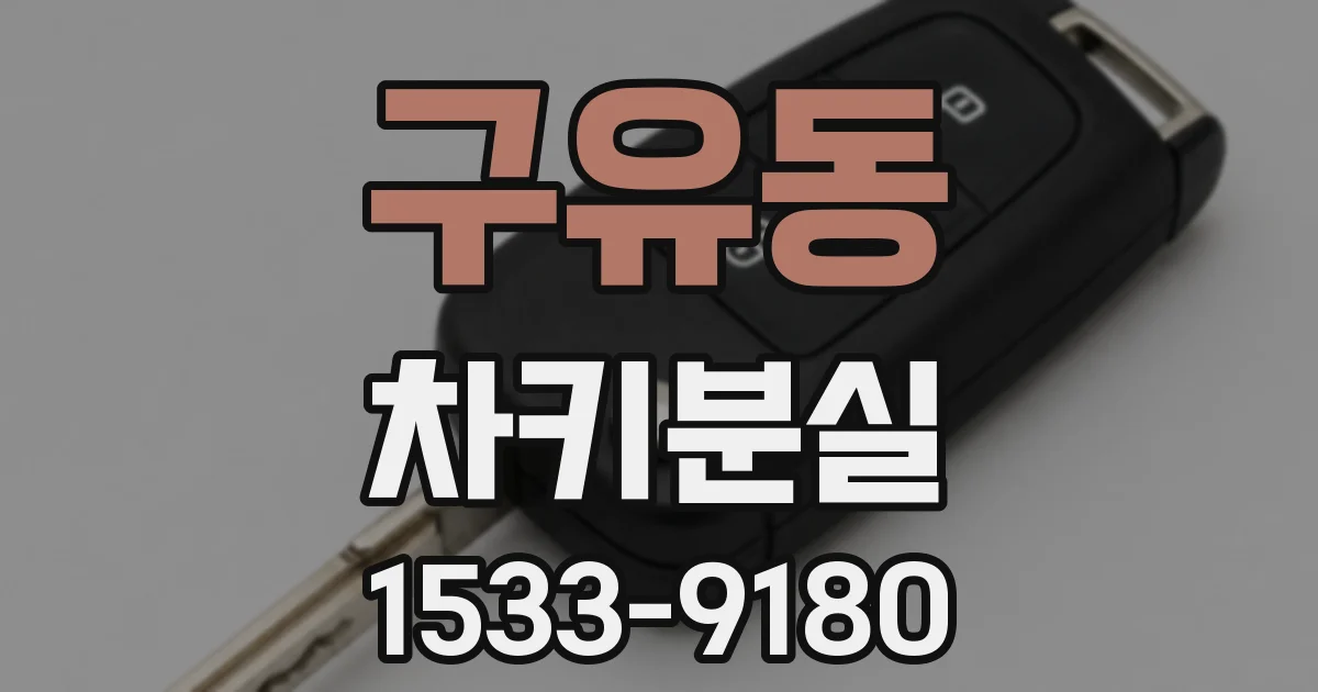 구유동 차키분실