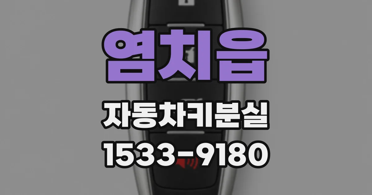 염치읍 자동차키분실