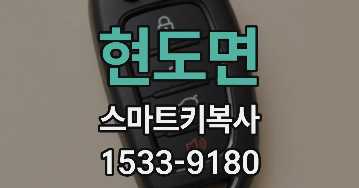 현도면 스마트키복사