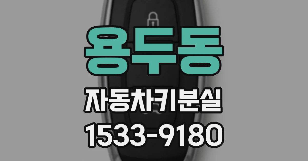 용두동 자동차키분실