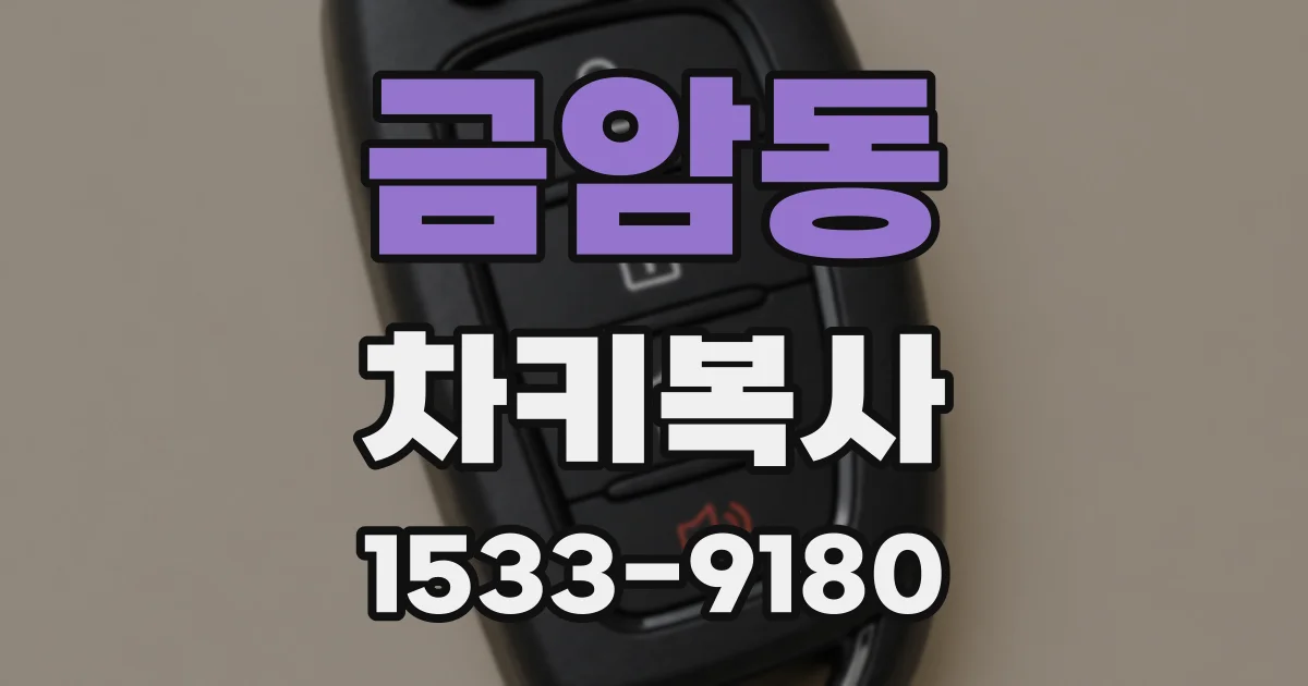 금암동 차키복사