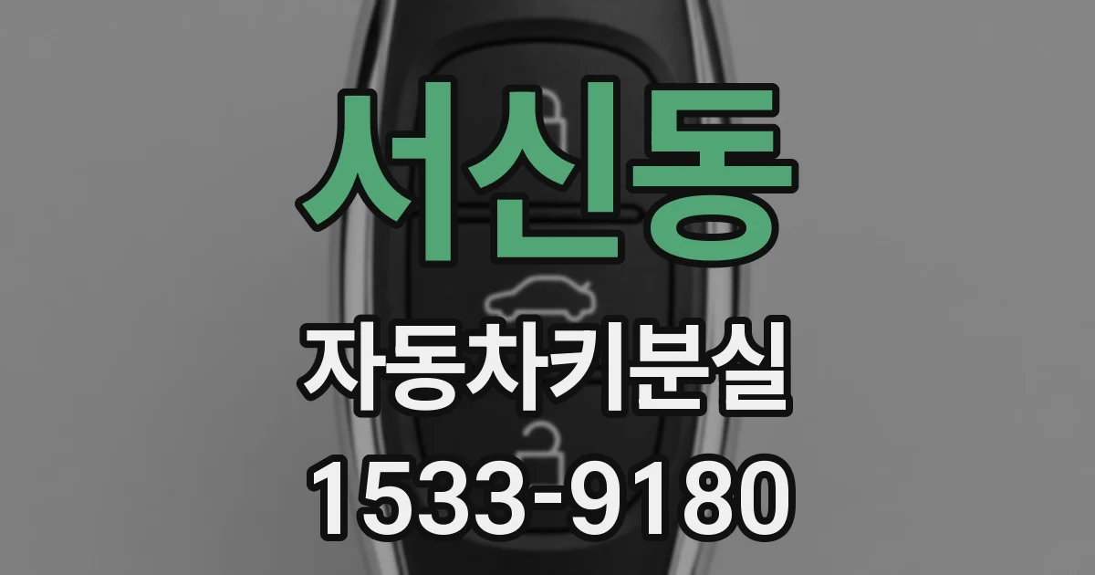 서신동 자동차키분실