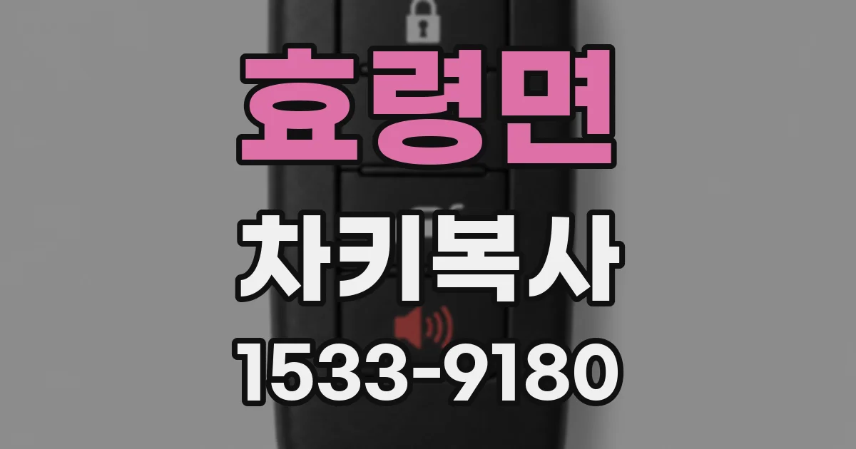 효령면 차키복사