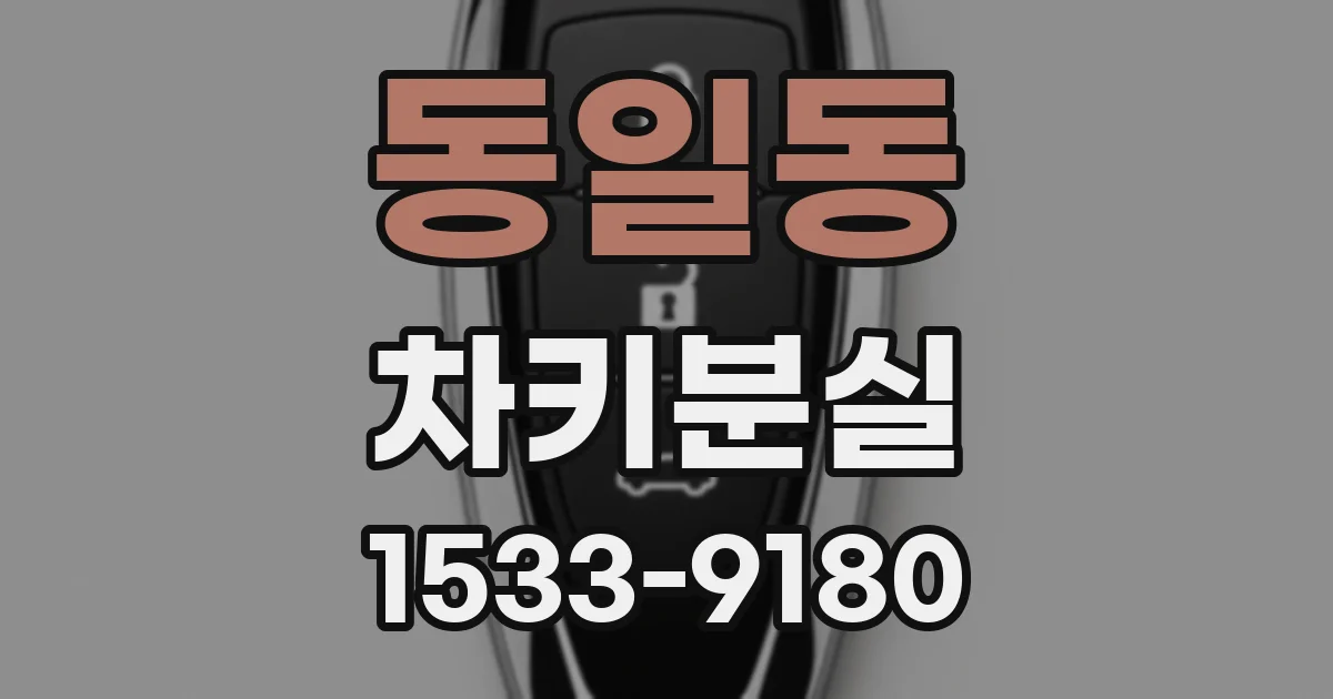 동일동 차키분실