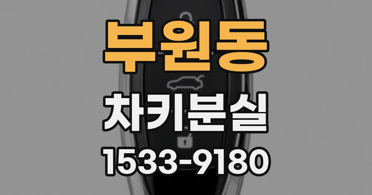 부원동 차키분실