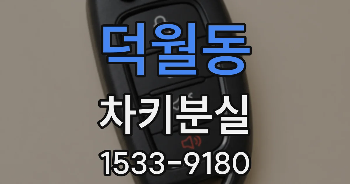 덕월동 차키분실