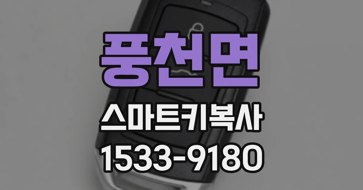 풍천면 스마트키복사